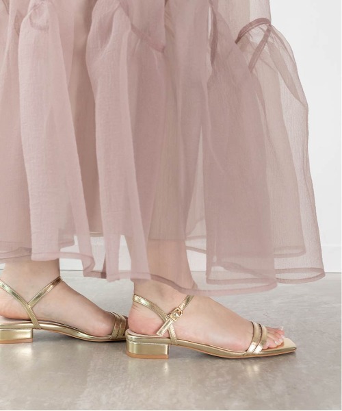 【セール】グリッターピース ナローストラップサンダル(サンダル)|RANDA(ランダ) 【セール】グリッターピース ナローストラップサンダル(サンダル)|RANDA(ランダ)