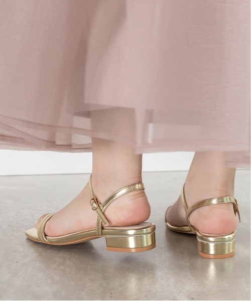 【セール】グリッターピース ナローストラップサンダル(サンダル)|RANDA(ランダ) 【セール】グリッターピース ナローストラップサンダル(サンダル)|RANDA(ランダ)