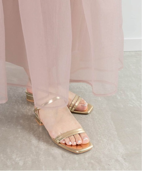 【セール】グリッターピース ナローストラップサンダル(サンダル)|RANDA(ランダ) 【セール】グリッターピース ナローストラップサンダル(サンダル)|RANDA(ランダ)