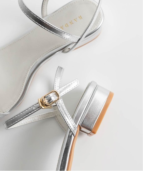 【セール】グリッターピース ナローストラップサンダル(サンダル)|RANDA(ランダ) 【セール】グリッターピース ナローストラップサンダル(サンダル)|RANDA(ランダ)