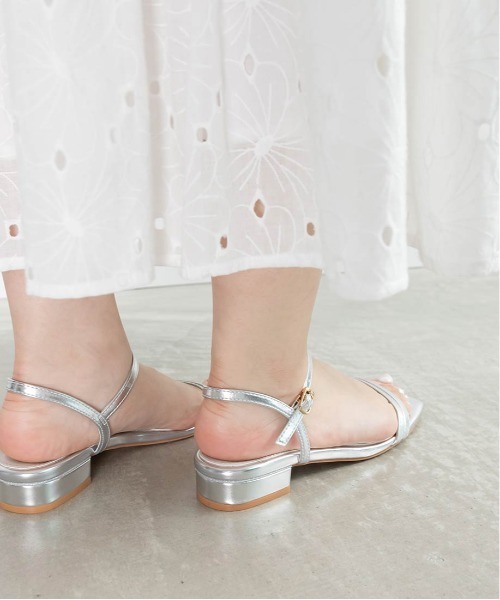 【セール】グリッターピース ナローストラップサンダル(サンダル)|RANDA(ランダ) 【セール】グリッターピース ナローストラップサンダル(サンダル)|RANDA(ランダ)