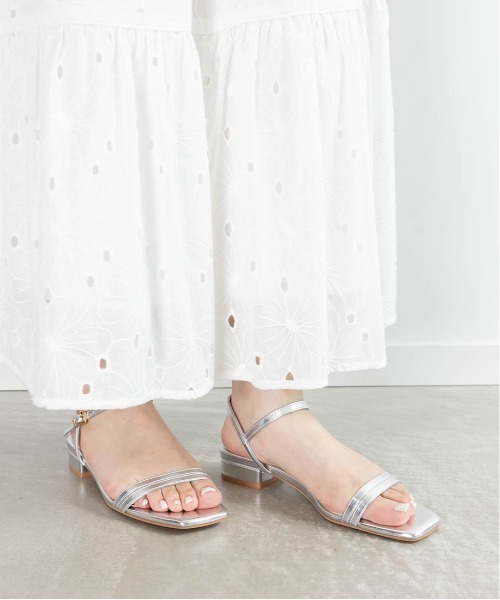 【セール】グリッターピース ナローストラップサンダル(サンダル)|RANDA(ランダ) 【セール】グリッターピース ナローストラップサンダル(サンダル)|RANDA(ランダ)