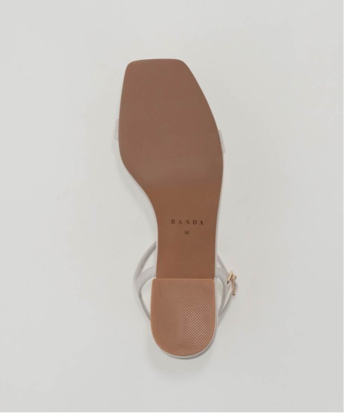 【セール】グリッターピース ナローストラップサンダル(サンダル)|RANDA(ランダ) 【セール】グリッターピース ナローストラップサンダル(サンダル)|RANDA(ランダ)