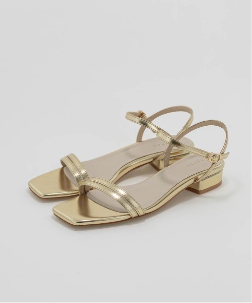 【セール】グリッターピース ナローストラップサンダル(サンダル)|RANDA(ランダ) 【セール】グリッターピース ナローストラップサンダル(サンダル)|RANDA(ランダ)