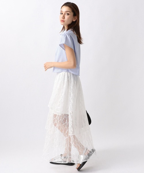 FOREVER 21(フォーエバー トゥエンティーワン)の「【2024SS】ストライプクロップドシャツ(シャツ/ブラウス・レディース・ピンク/グリーン/グレー/ブルー・SMALL/MEDIUM)」の14枚目の写真