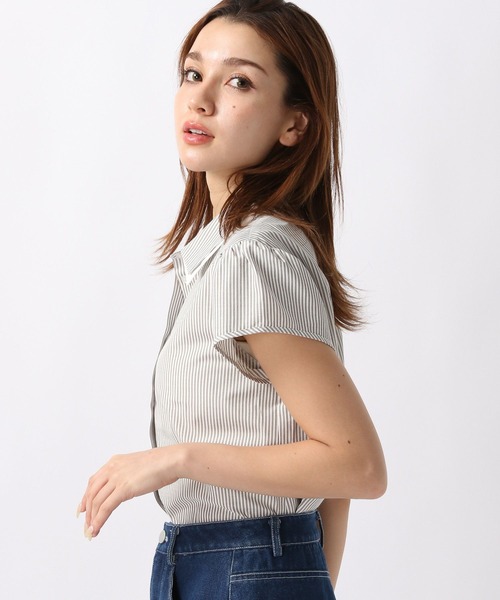FOREVER 21(フォーエバー トゥエンティーワン)の「【2024SS】ストライプクロップドシャツ(シャツ/ブラウス・レディース・ピンク/グリーン/グレー/ブルー・SMALL/MEDIUM)」の19枚目の写真