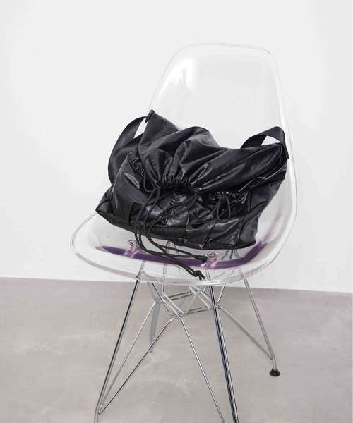 JUNRED(ジュンレッド)の「ドローコードショルダーバック(ショルダーバッグ・メンズ・ブラック・FREE)」の2枚目の写真