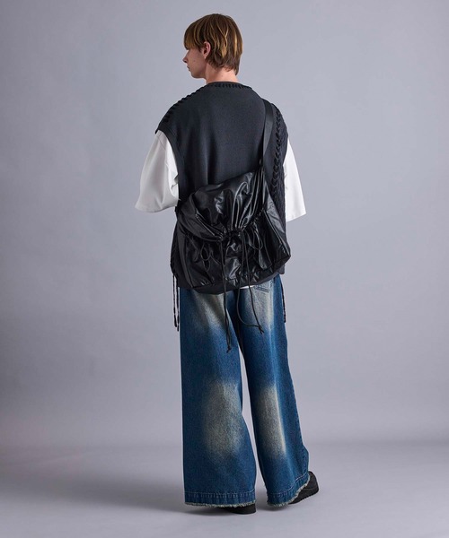 JUNRED(ジュンレッド)の「ドローコードショルダーバック(ショルダーバッグ・メンズ・ブラック・FREE)」の17枚目の写真