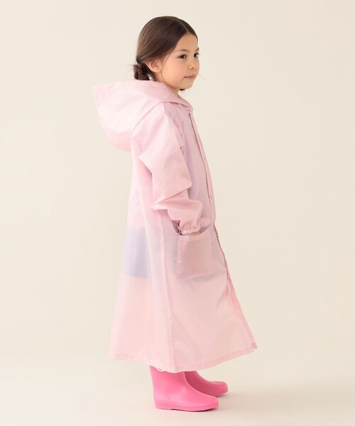 BEAMS mini(ビームスミニ)の「スマイル レインコート 2024FW(95~130cm)(その他アウター・キッズ・サックスブルー/ピンク・M(115-130)/S(95-110))」の6枚目の写真