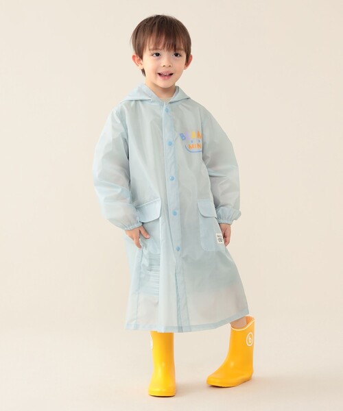 BEAMS mini(ビームスミニ)の「スマイル レインコート 2024FW(95~130cm)(その他アウター・キッズ・サックスブルー/ピンク・M(115-130)/S(95-110))」の9枚目の写真