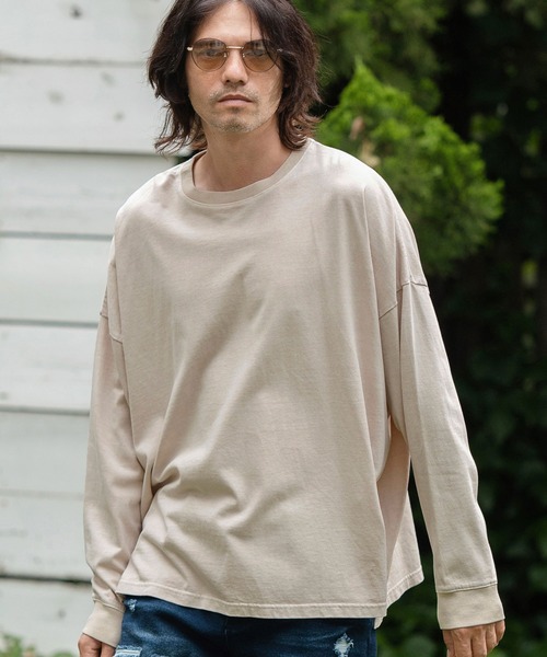セール】mlt4802-9oz Cotton Pigment Long Sleeve Cut sew ロング 