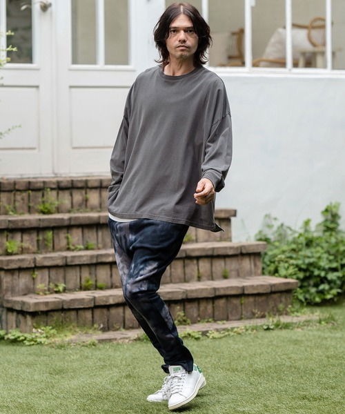 CAMBIO(カンビオ)の「mlt4802-9oz Cotton Pigment Long Sleeve Cut sew ロングスリーブTシャツ(Tシャツ/カットソー・メンズ・ブラック/スモークピンク/ホワイト・S/M/L)」の19枚目の写真