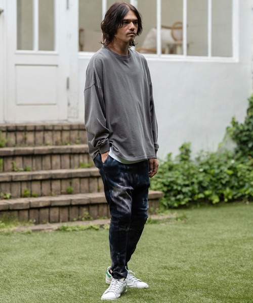CAMBIO(カンビオ)の「mlt4802-9oz Cotton Pigment Long Sleeve Cut sew ロングスリーブTシャツ(Tシャツ/カットソー・メンズ・ブラック/スモークピンク/ホワイト・S/M/L)」の18枚目の写真