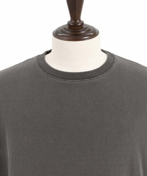 CAMBIO(カンビオ)の「mlt4802-9oz Cotton Pigment Long Sleeve Cut sew ロングスリーブTシャツ(Tシャツ/カットソー・メンズ・ブラック/スモークピンク/ホワイト・S/M/L)」の7枚目の写真