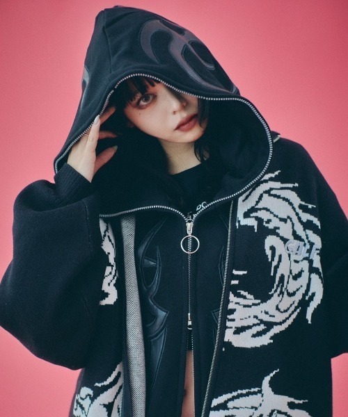 ガルフィー ダブダブジップパーカー GALFY】部族系ダブダブパーカー | OUR BRAND,GALFY | PRESSING