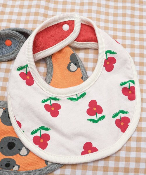 BREEZE（ブリーズ）の「リバーシブルスタイ マイファーストブリーズ（スタイ/よだれかけ・キッズ・その他2/その他3/ラベンダー/ミント/オレンジ/キャメル/ピンク/ブラック/アイボリー/ターコイズブルー・80）」の2枚目の写真