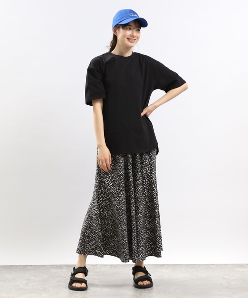 GLOBAL WORK Smile Seed Store(グローバルワーク スマイルシードストア)の「冷感裾ラウンドTシャツ/122032(Tシャツ/カットソー・レディース・グレー系その他/ブラック/ホワイト×ブラック/オフホワイト・X-LARGE/LARGE/MEDIUM/SMALL)」の10枚目の写真