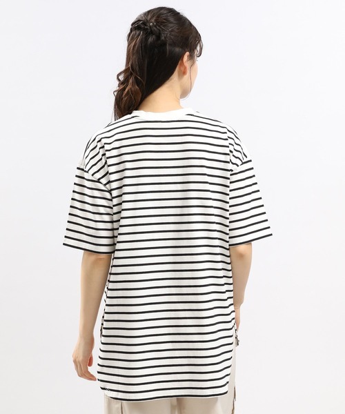 GLOBAL WORK Smile Seed Store(グローバルワーク スマイルシードストア)の「冷感裾ラウンドTシャツ/122032(Tシャツ/カットソー・レディース・グレー系その他/ブラック/ホワイト×ブラック/オフホワイト・X-LARGE/LARGE/MEDIUM/SMALL)」の21枚目の写真