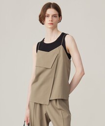 ICB（アイシービー）の「【洗える】ウール2WAYストレッチ キャミソールブラウス（キャミソール）」