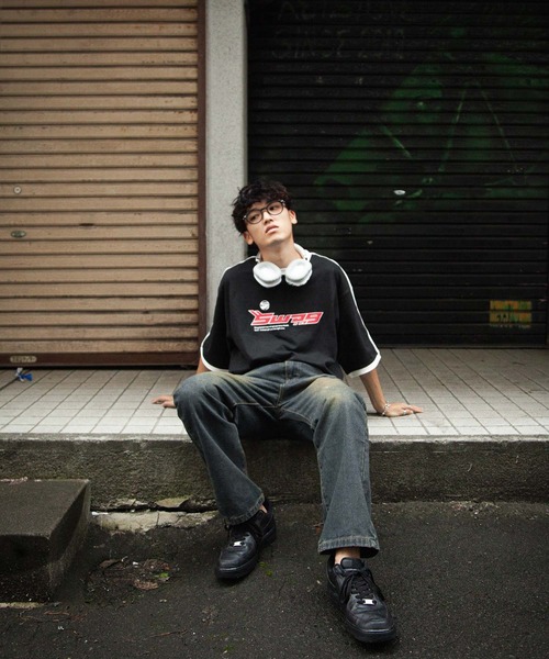 ZIP FIVE(ジップファイブ)の「【ZIP FIVE】ケミカル ヴィンテージ ワイド ルーズ ハイウエスト デニム パンツ / ダメージ加工(デニムパンツ・メンズ・ネイビー・MEDIUM/SMALL/X-LARGE/LARGE)」の20枚目の写真