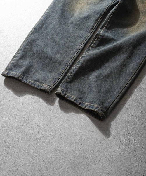 ZIP FIVE(ジップファイブ)の「【ZIP FIVE】ケミカル ヴィンテージ ワイド ルーズ ハイウエスト デニム パンツ / ダメージ加工(デニムパンツ・メンズ・ネイビー・MEDIUM/SMALL/X-LARGE/LARGE)」の13枚目の写真