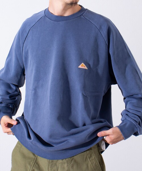 KELTY（ケルティ）の「【限定展開】【KELTY×GLOSTER】別注 USAコットン ラグラン プルオーバースウェット（スウェット・メンズ・ダークグリーン/グレー/ブラック/ネイビー・M/L）」の4枚目の写真