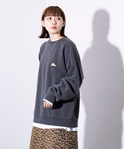 KELTY（ケルティ）の「【限定展開】【KELTY×GLOSTER】別注 USAコットン ラグラン プルオーバースウェット（スウェット・メンズ・ダークグリーン/グレー/ブラック/ネイビー・M/L）」の12枚目の写真