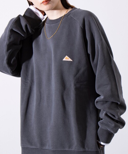 KELTY（ケルティ）の「【限定展開】【KELTY×GLOSTER】別注 USAコットン ラグラン プルオーバースウェット（スウェット・メンズ・ダークグリーン/グレー/ブラック/ネイビー・M/L）」の9枚目の写真