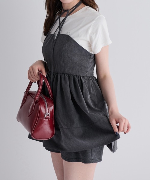 MERLOT(メルロー)の「マルチwayリボンチュニック(チュニック・レディース・グレー/アイボリー・FREE)」の17枚目の写真