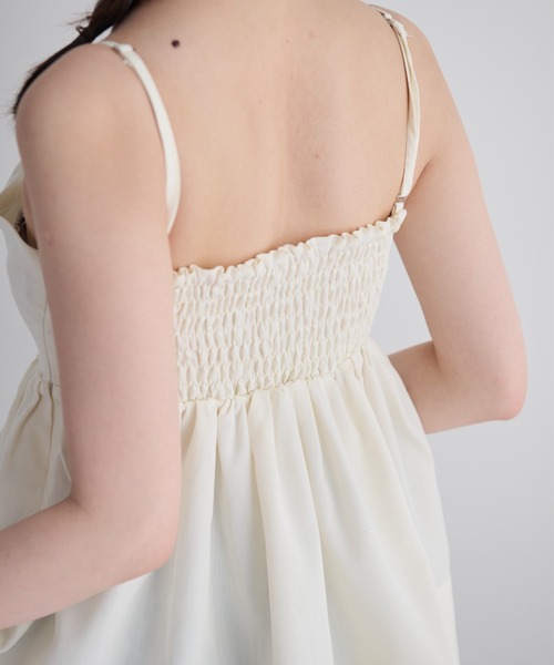 MERLOT(メルロー)の「マルチwayリボンチュニック(チュニック・レディース・グレー/アイボリー・FREE)」の14枚目の写真