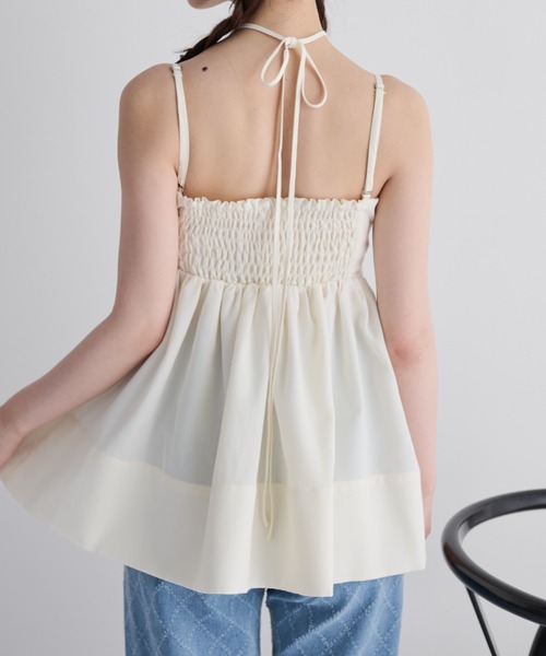 MERLOT(メルロー)の「マルチwayリボンチュニック(チュニック・レディース・グレー/アイボリー・FREE)」の6枚目の写真