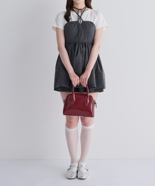 MERLOT(メルロー)の「マルチwayリボンチュニック(チュニック・レディース・グレー/アイボリー・FREE)」の21枚目の写真