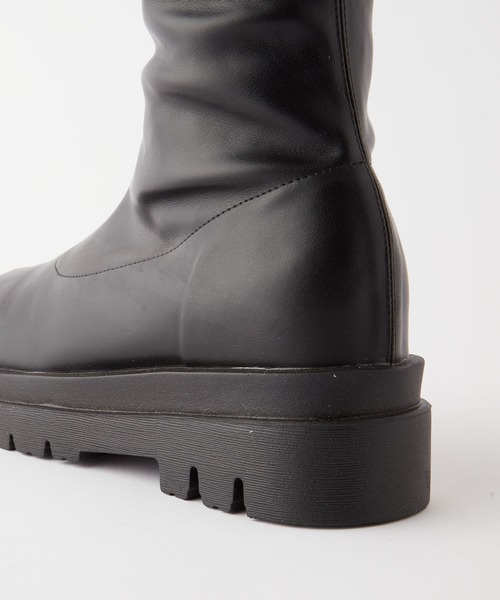 BONLECILL（ボンルシール）の「インヒールストレッチロングブーツ（ブーツ・レディース・ブラウン/ブラック・XL/L/M/S）」の21枚目の写真