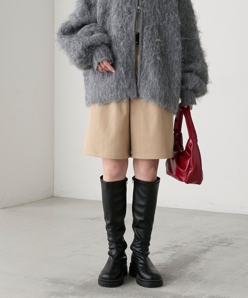 BONLECILL（ボンルシール）の「インヒールストレッチロングブーツ（ブーツ・レディース・ブラウン/ブラック・XL/L/M/S）」の4枚目の写真