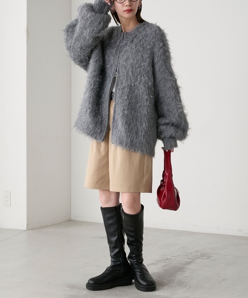 BONLECILL（ボンルシール）の「インヒールストレッチロングブーツ（ブーツ・レディース・ブラウン/ブラック・XL/L/M/S）」の7枚目の写真