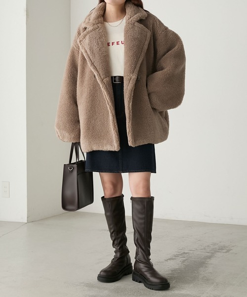 BONLECILL（ボンルシール）の「インヒールストレッチロングブーツ（ブーツ・レディース・ブラウン/ブラック・XL/L/M/S）」の15枚目の写真