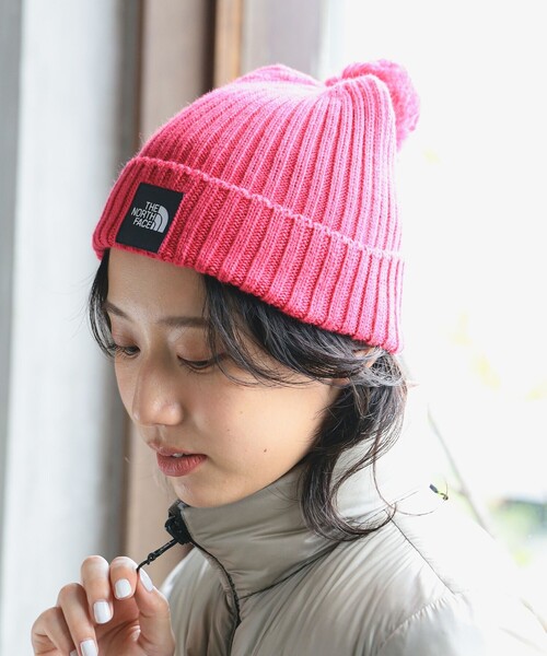 THE NORTH FACE(ザノースフェイス)の「THE NORTH FACE / ポンポン付き ニットキャップ(ニットキャップ/ビーニー・レディース・レッド系その他3/ブラック・ONE SIZE)」の6枚目の写真