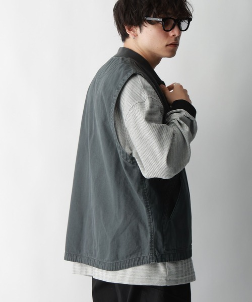 RAGEBLUE（レイジブルー）の「ヴィンテージライク/ワークベスト（ベスト・メンズ・ブラウン/グレー・FREE）」の6枚目の写真