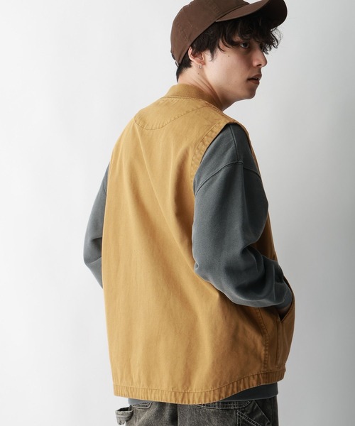 RAGEBLUE（レイジブルー）の「ヴィンテージライク/ワークベスト（ベスト・メンズ・ブラウン/グレー・FREE）」の11枚目の写真