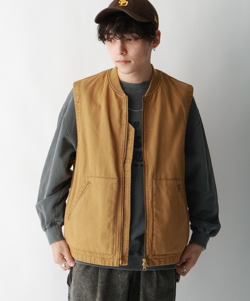 RAGEBLUE（レイジブルー）の「ヴィンテージライク/ワークベスト（ベスト・メンズ・ブラウン/グレー・FREE）」の13枚目の写真