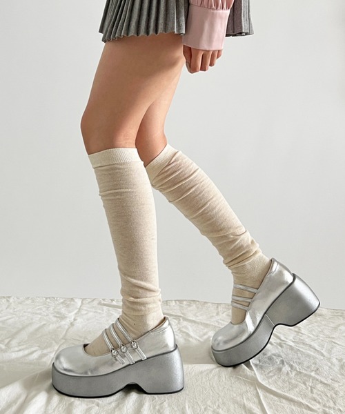 厚底 プラットフォーム トリプル ストラップ キャッチー メリー