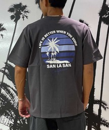 SAN LA SAN/サンラサン  SLTｼｬﾂ【ｻｰｸﾙﾎﾞｰﾀﾞｰ】 MOSL24SM003