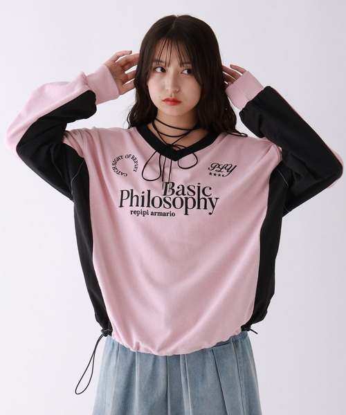 repipi armario(レピピ アルマリオ)の「GAMINGスウェット(スウェット・キッズ・ピンク/アイボリー/ブラック/ブルー・SMALL/MEDIUM/LARGE)」の4枚目の写真
