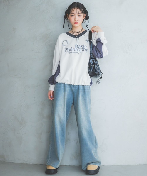 repipi armario(レピピ アルマリオ)の「GAMINGスウェット(スウェット・キッズ・ピンク/アイボリー/ブラック/ブルー・SMALL/MEDIUM/LARGE)」の6枚目の写真