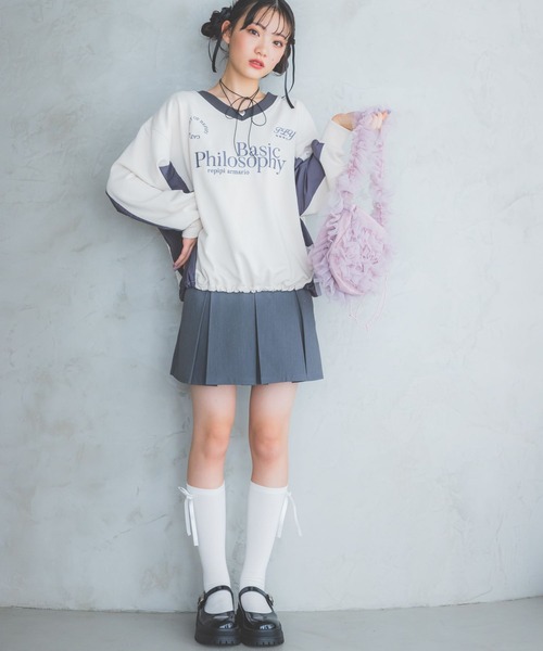 repipi armario(レピピ アルマリオ)の「GAMINGスウェット(スウェット・キッズ・ピンク/アイボリー/ブラック/ブルー・SMALL/MEDIUM/LARGE)」の9枚目の写真