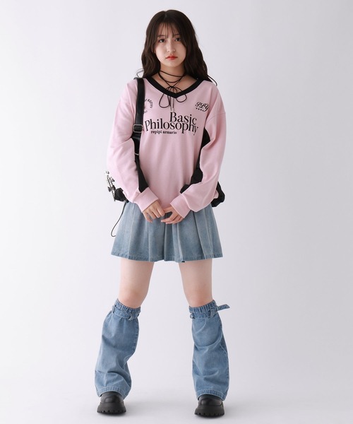 repipi armario(レピピ アルマリオ)の「GAMINGスウェット(スウェット・キッズ・ピンク/アイボリー/ブラック/ブルー・SMALL/MEDIUM/LARGE)」の14枚目の写真