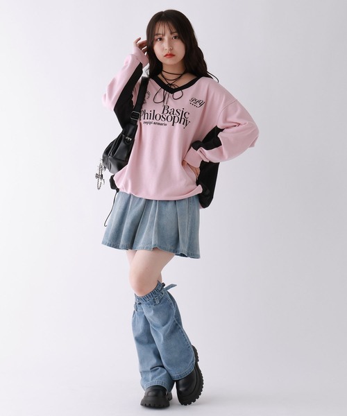 repipi armario(レピピ アルマリオ)の「GAMINGスウェット(スウェット・キッズ・ピンク/アイボリー/ブラック/ブルー・SMALL/MEDIUM/LARGE)」の15枚目の写真