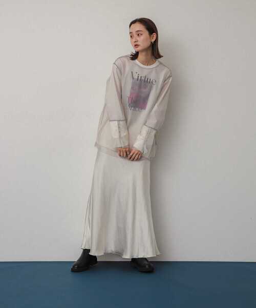 SENSE OF PLACE by URBAN RESEARCH(センスオブプレイスバイアーバンリサーチ)の「グラフィックロングTシャツ(Tシャツ/カットソー・レディース・その他1/その他2/その他3/その他5/その他6/その他4・ONE)」の9枚目の写真