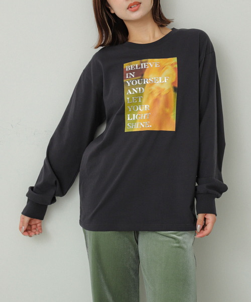 SENSE OF PLACE by URBAN RESEARCH(センスオブプレイスバイアーバンリサーチ)の「グラフィックロングTシャツ(Tシャツ/カットソー・レディース・その他1/その他2/その他3/その他5/その他6/その他4・ONE)」の14枚目の写真
