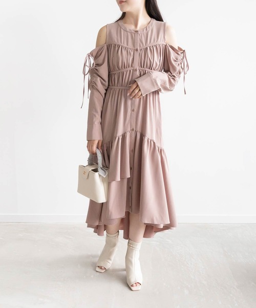 【セール】2WAYショルダーフィッシュテールシャツワンピース(ワンピース)|RANDA(ランダ) 【セール】2WAYショルダーフィッシュテールシャツワンピース(ワンピース)|RANDA(ランダ)